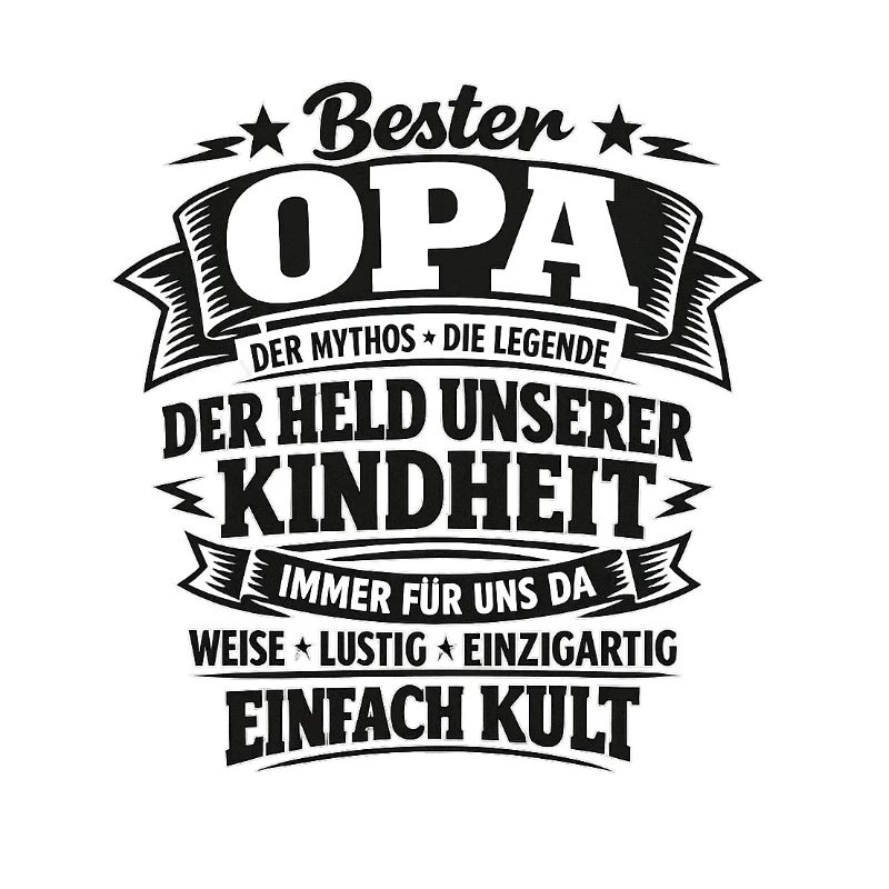 Bester Opa Held der Kindheit