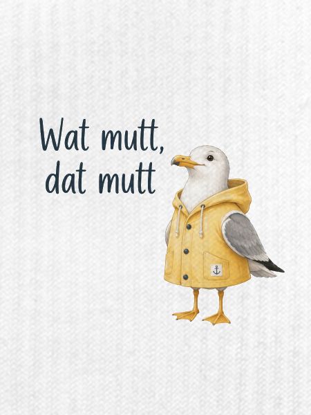 Wat mutt dat mutt Seemöwe Hoodie