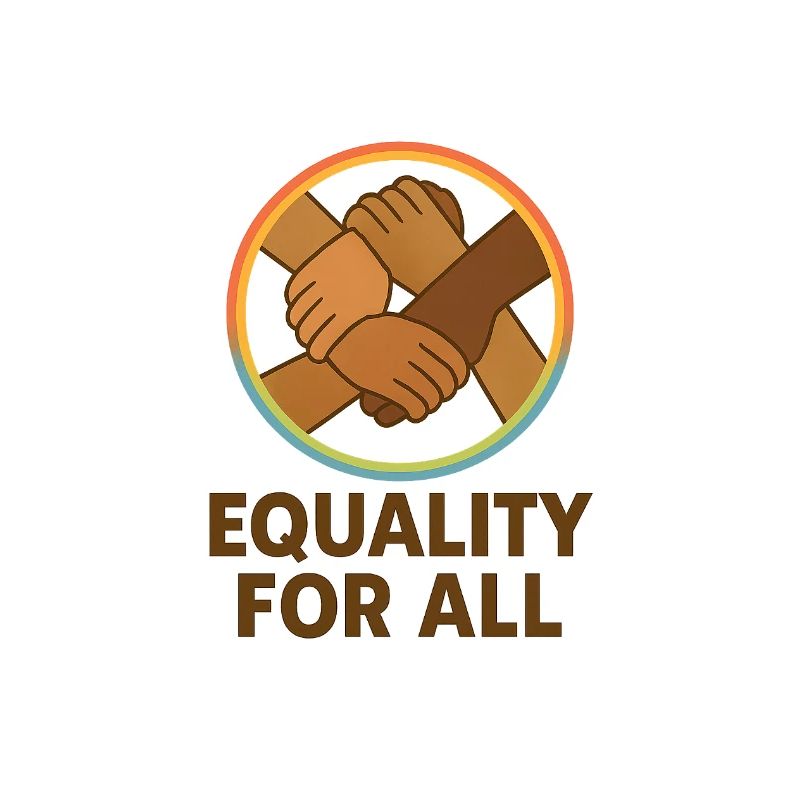 Unity Hands Circular Emblem Design