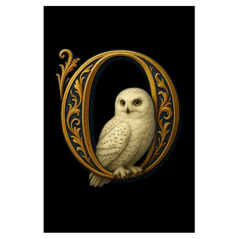 O – Magic ornament with snowy owl