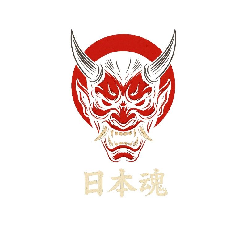 Oni Maske Japan Style – Aggressives Samurai Design