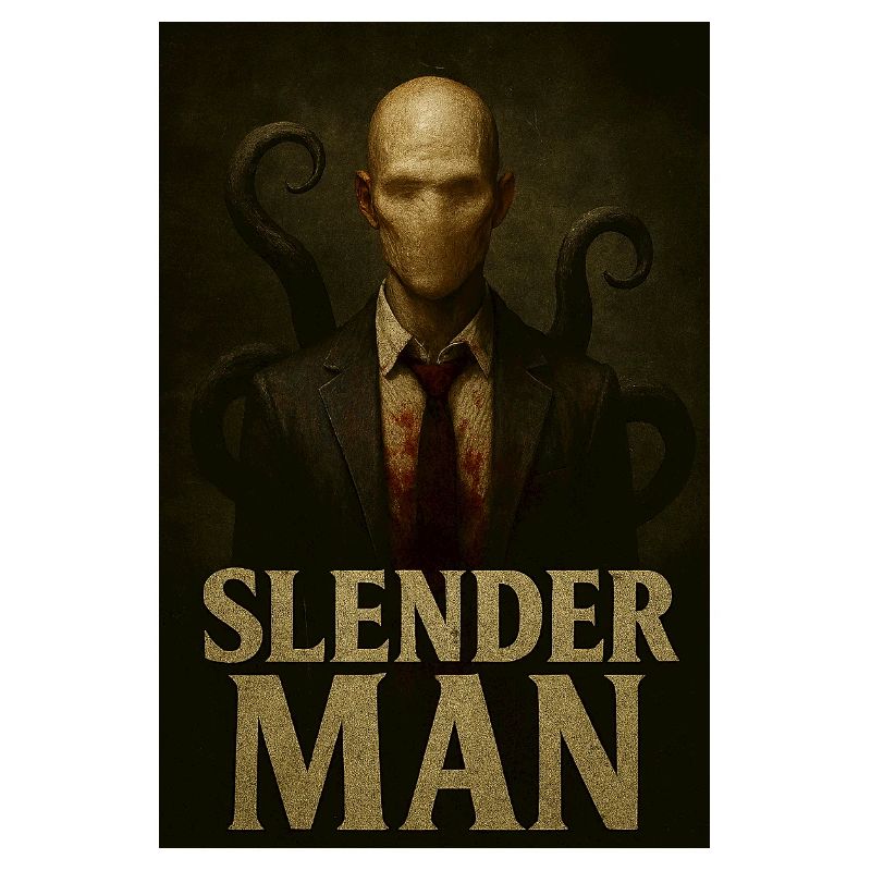 Slender Man VHS Forest Glitch Horror Tee