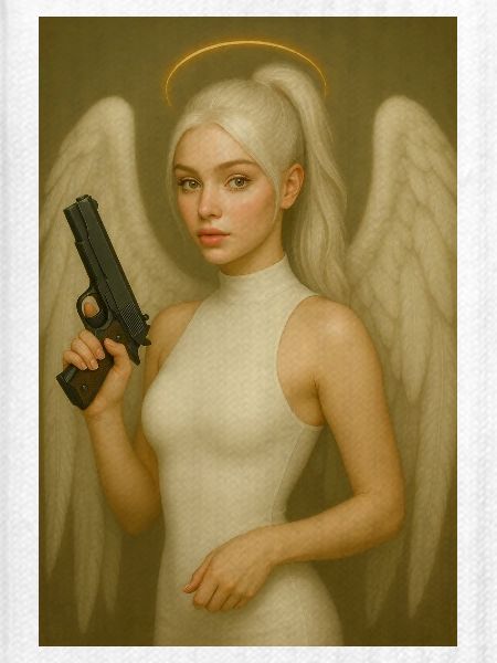 Engel mit Waffe 