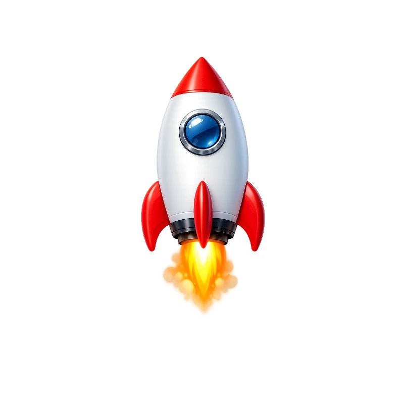 Design rétro Rocket joyeux