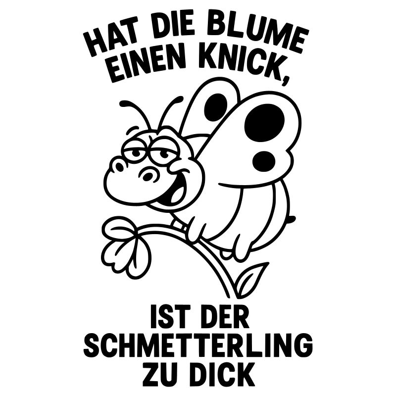 Butterfly Too Fat Saying Funny