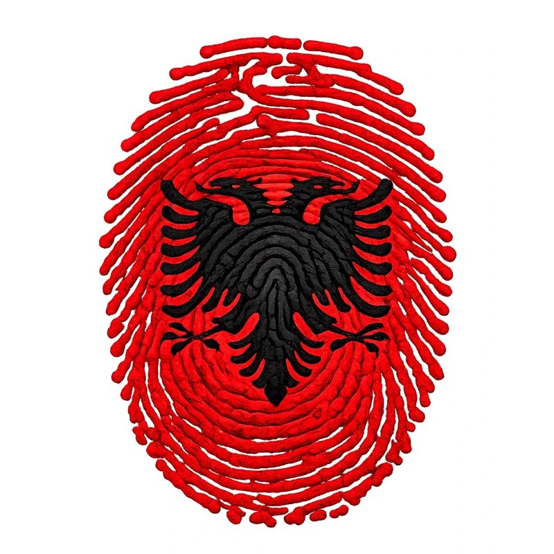 Drapeau ADN d’Albanie Drapeau
