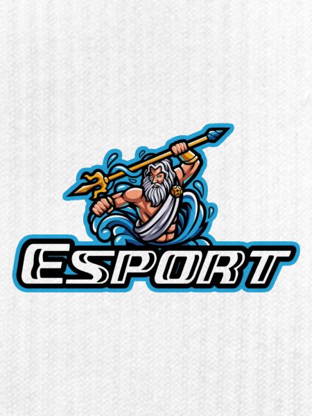 E-Sport-Helden Poseidon und Dreizack
