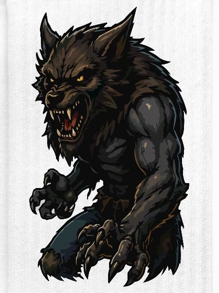 Dunkler Werwolf-Krieger
