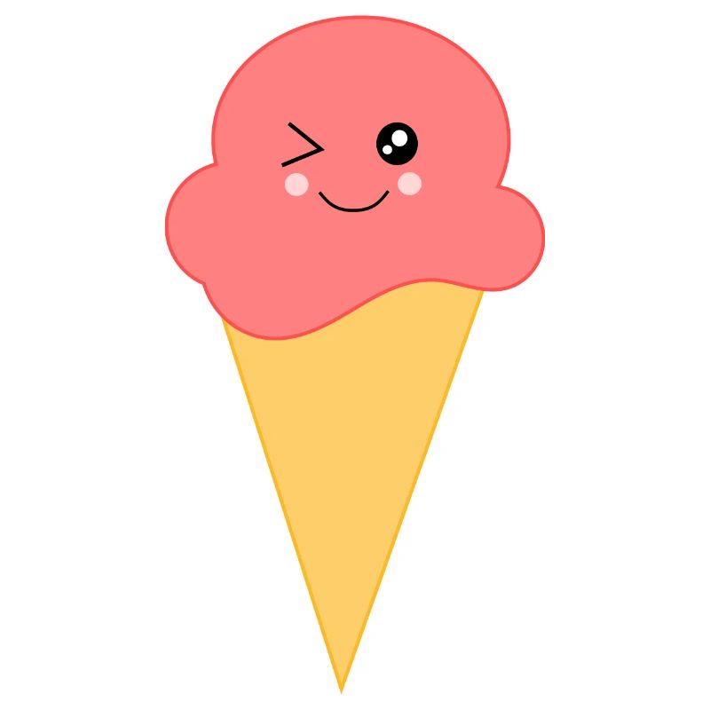 Eis Eiscreme Erdbeereis