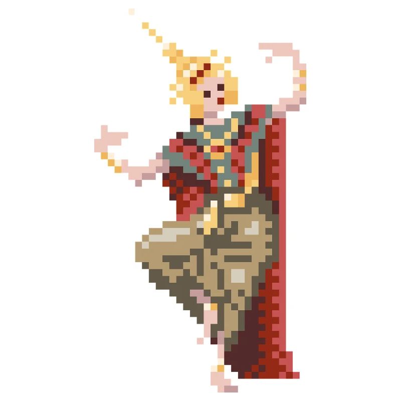 Danseuse thaïlandaise 8bit