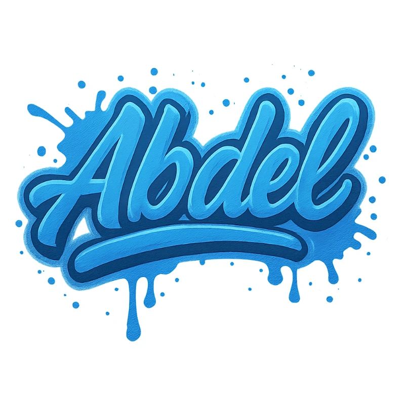 Graffiti Name Abdel ideal gift printable on