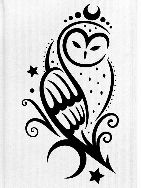 Eule Schneeeule Tattoo
