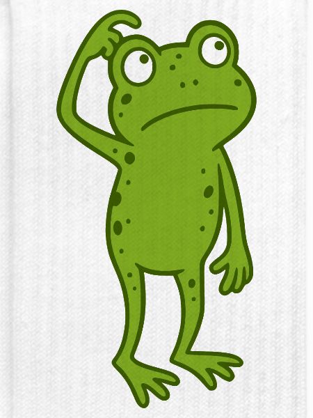 Frosch verwirrt 