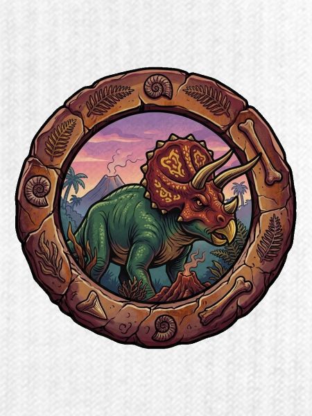 Triceratops im Fossilring