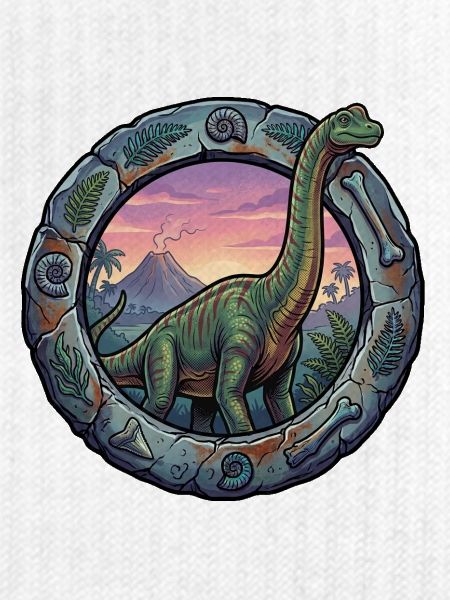 Brachiosaurus im Vulkanring