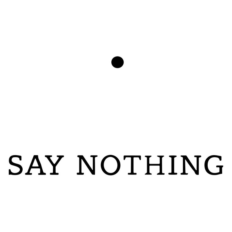 Silence — Minimalist Typography Design
