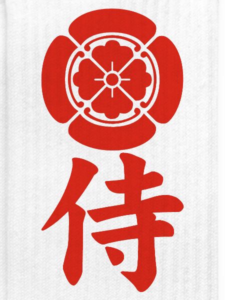 Samurai-Emblem des Oda-Clans (rot)