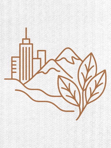 Stadtwald Skyline Illustration