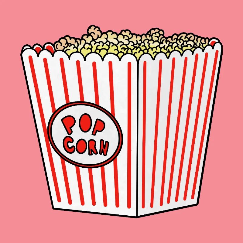 Popcorn Stripe Burst Eimer Retro
