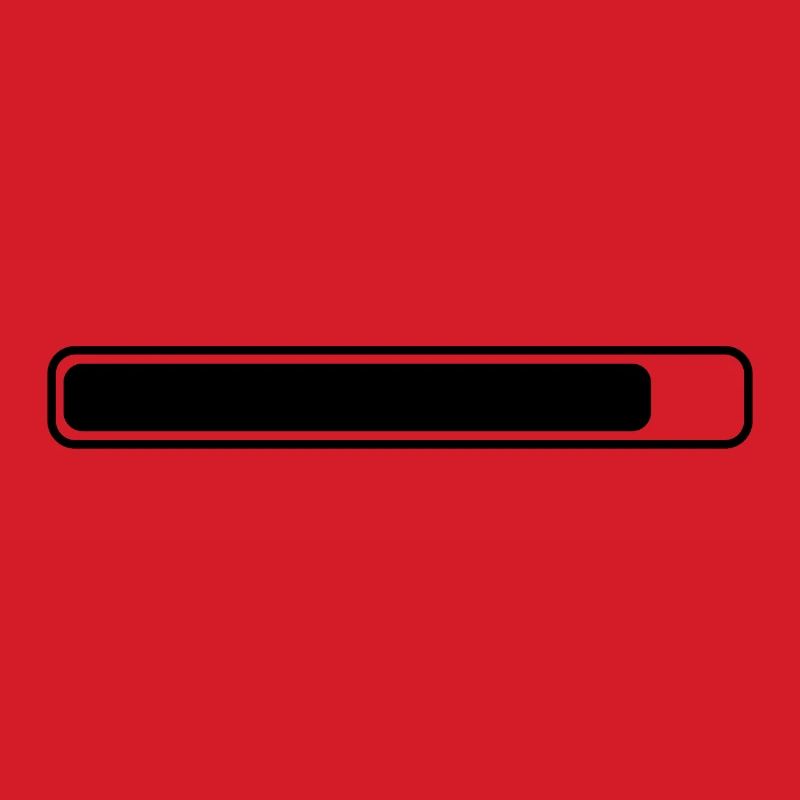 Loading bar rounded throughout almost full
