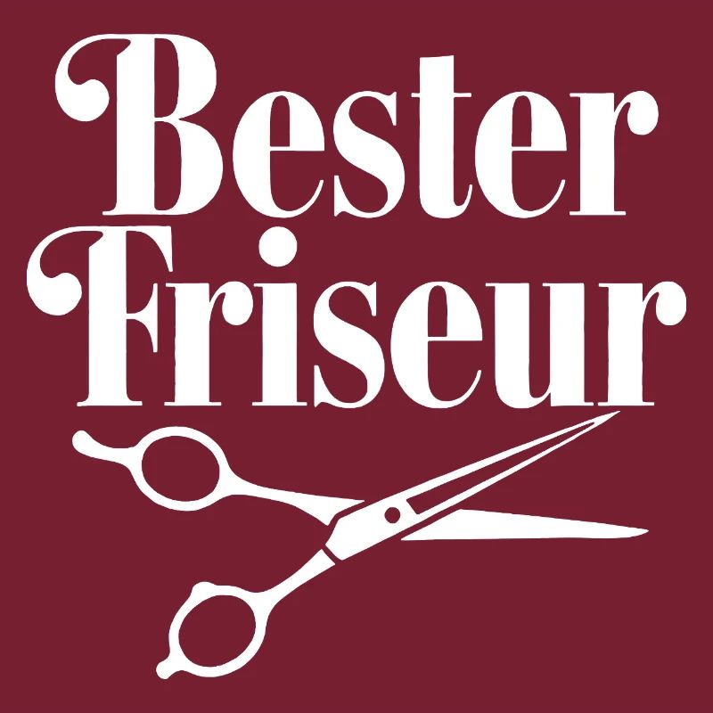 Bester Friseur mit Scheren-Logo