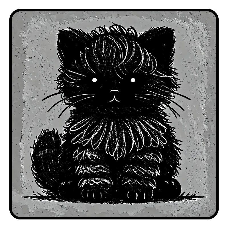 Chat flou (Monochrome)