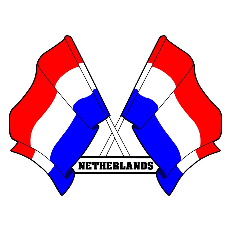 Drapeaux croisés des Pays-Bas