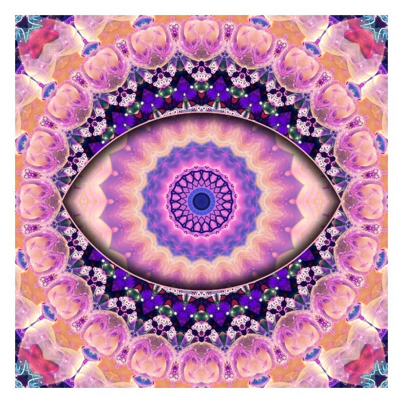 Kaleidoscopic eye mandala