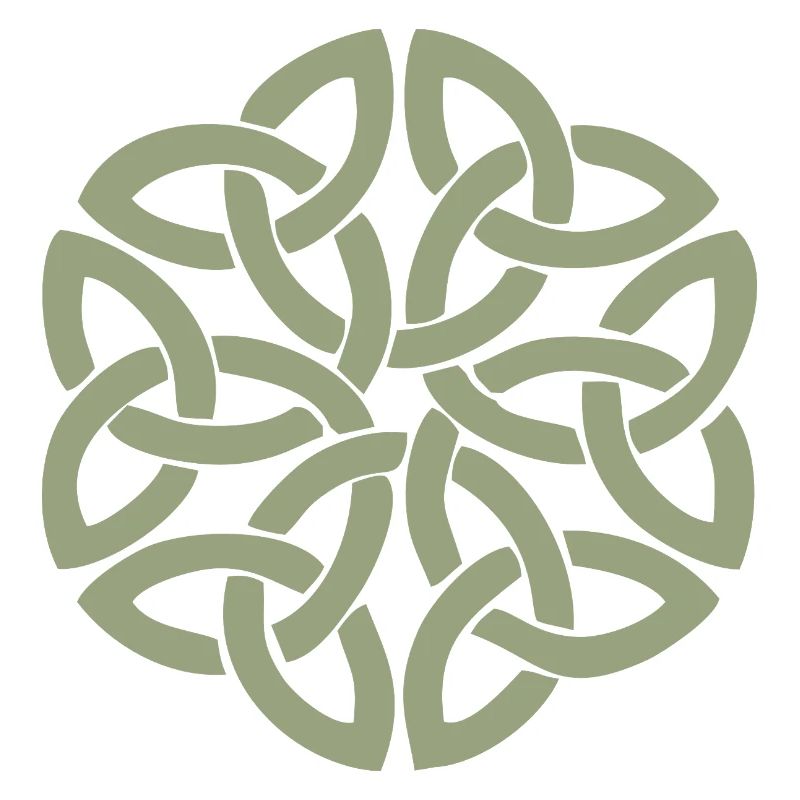 Entrelacement circulaire du nœud celtique