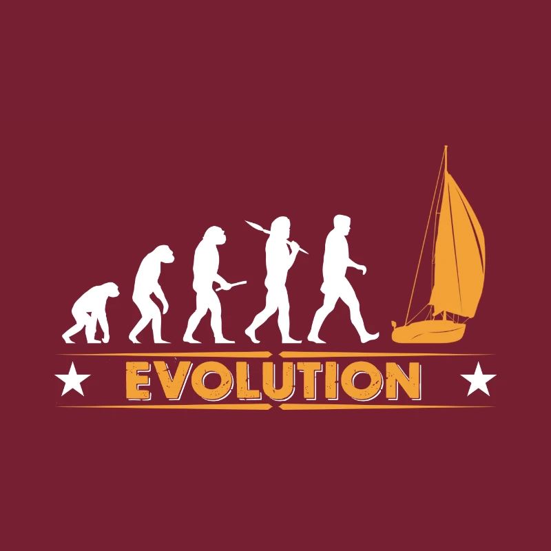 Segeln Evolution - orange/weiss