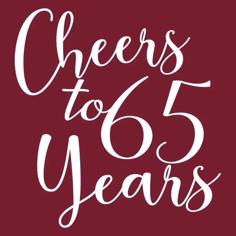 Vive 65 ans 65e anniversaire