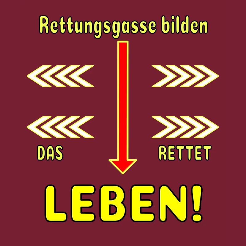 Rettungsgasse DAS RETTET LEBEN Geschenk