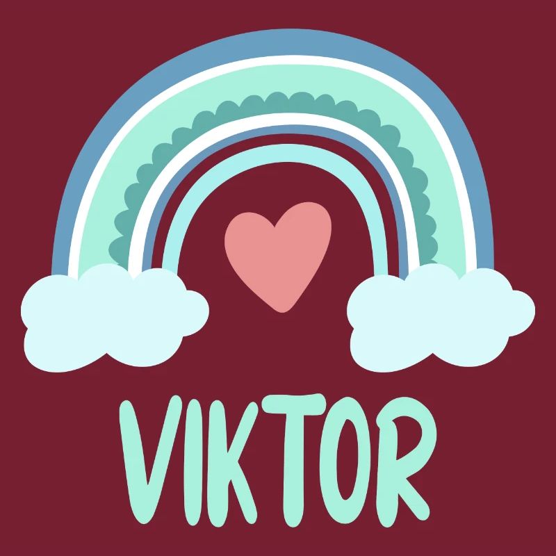 Viktor Name Rainbow Baby