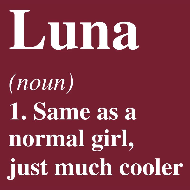 Luna Definition Cooler Name Spruch Geschenk
