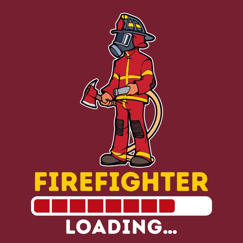 Fire brigade fire hose slogan firefighter