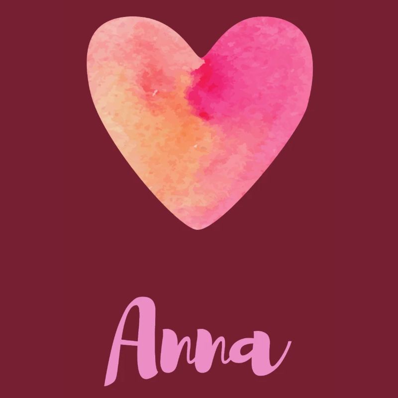 Anna Rosa Herz Typografie Mädchen Outfit
