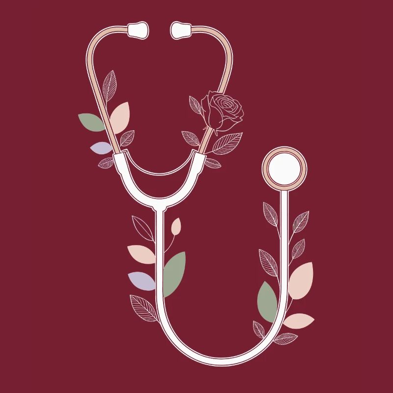 Conception de stéthoscope floral