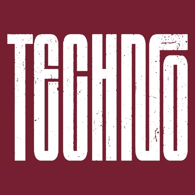 Techno Bold Retro Typografie