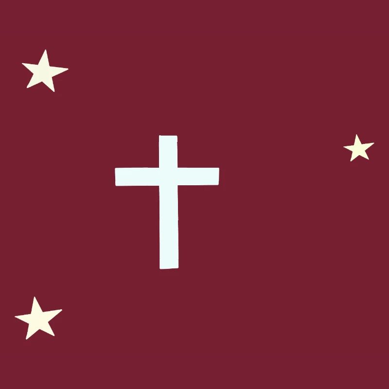 Croix céleste avec étoiles