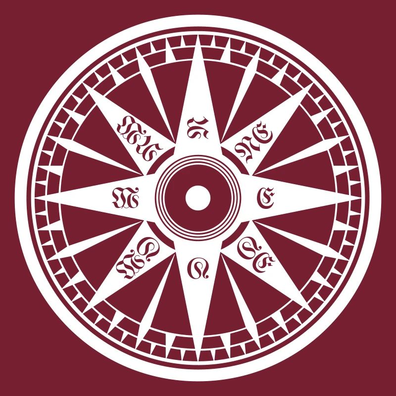 Kompass / Compass – Windrose, Schiffskompass