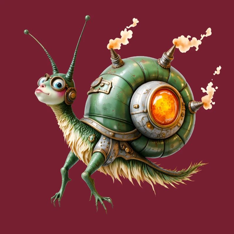 Réacteur d’escargot steampunk