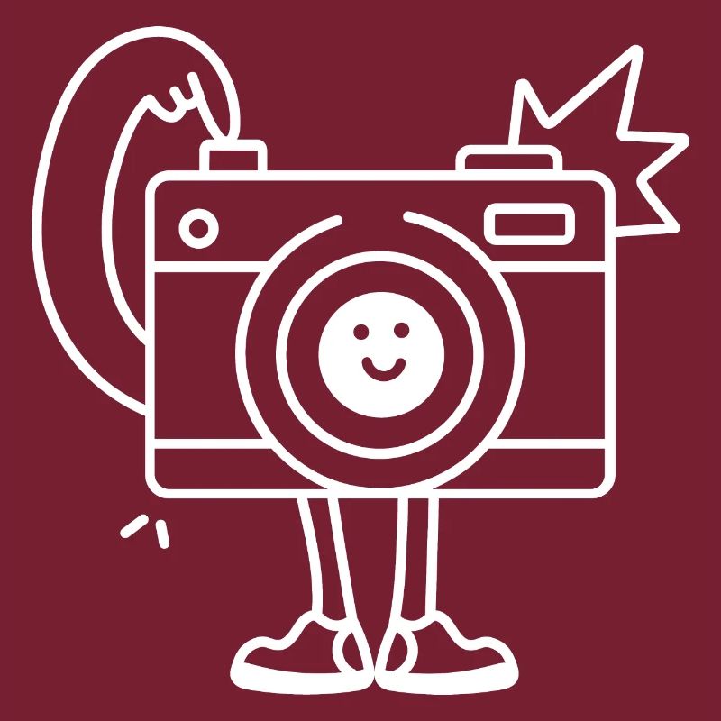 Selfie de caméra de bande dessinée drôle