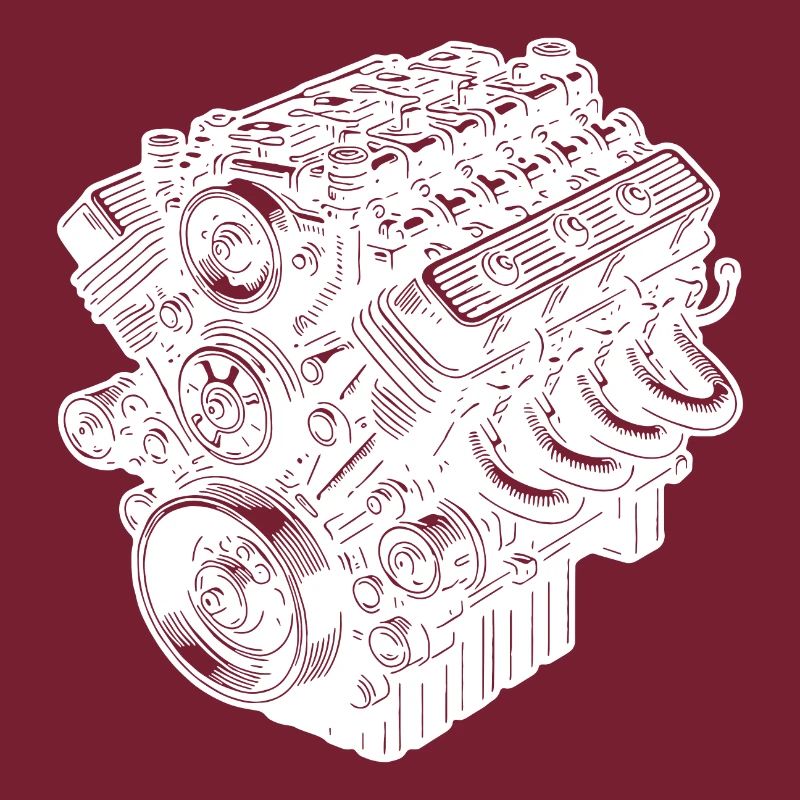 Engine Block Cylinder Fan Displacement Engine