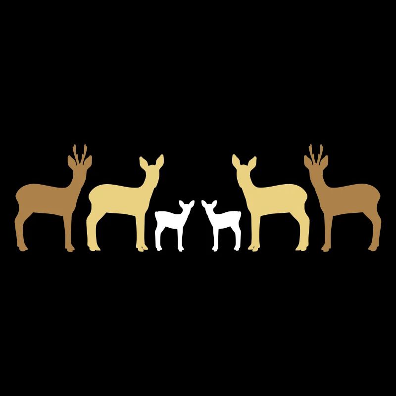 Deer stand together vekt
