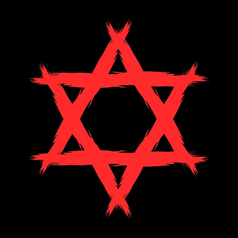 Etoile de David religion rouge