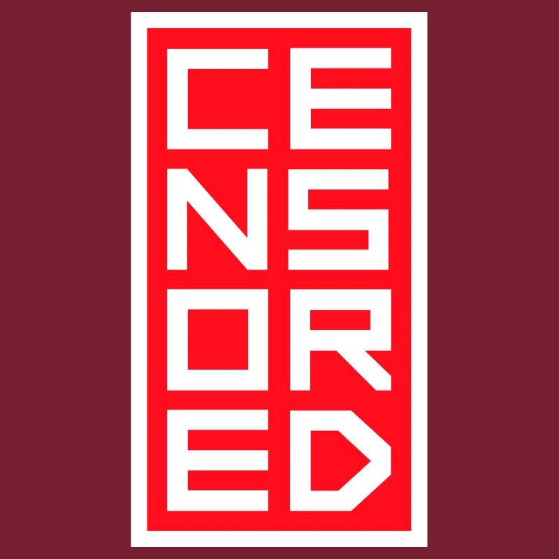 Censored Funny Statement Freedom Logo