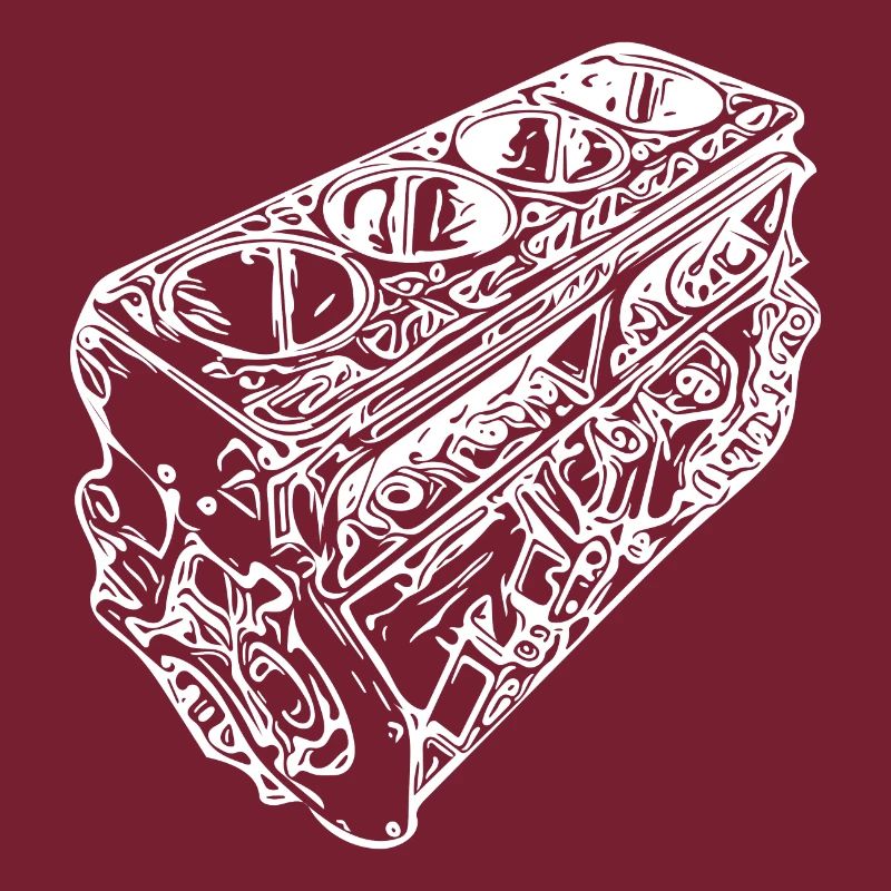 Auto Engine Block Cylinder Displacement Fan