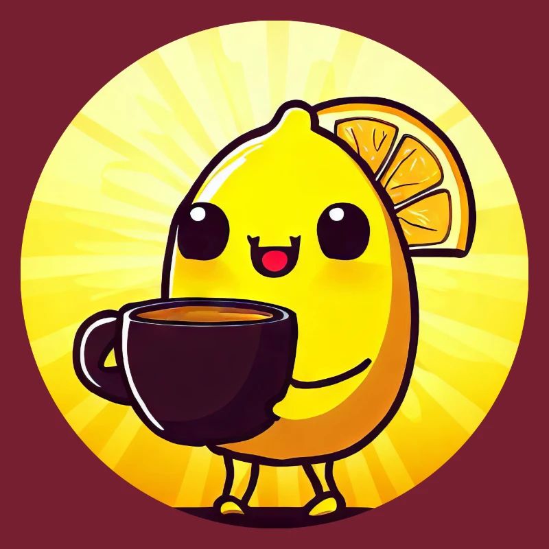 Coucher de soleil à la caféine avec citron et café