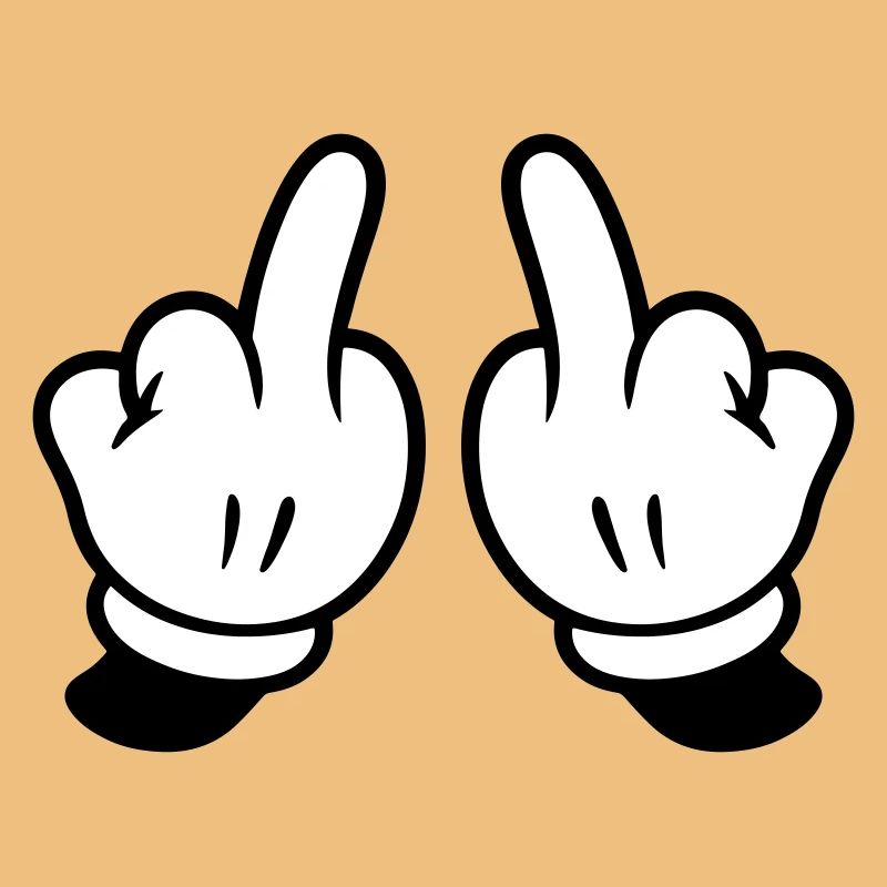 Mittelfinger Hand Frech