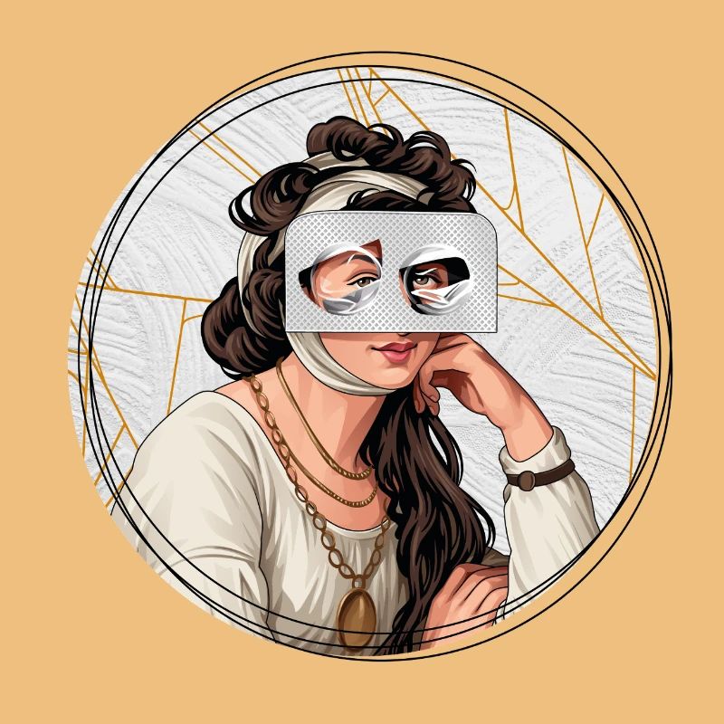 Illustration // Blick durch Medikamente